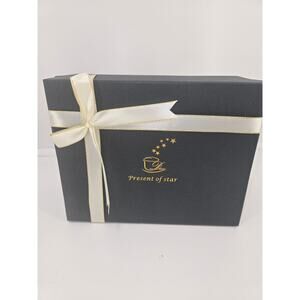 Present of Star Mug Gift Set Grandma & Grandpa Ceramic Cups with Spoons